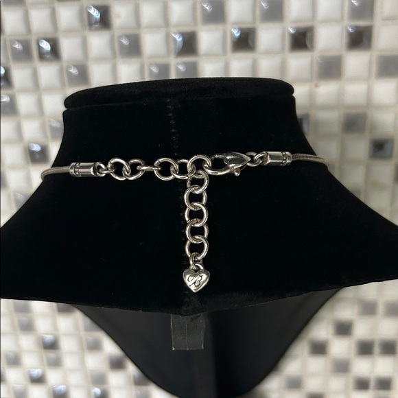 Brighton Silver Heart Pendant Necklace with Crystal Accents - Picture 5 of 5